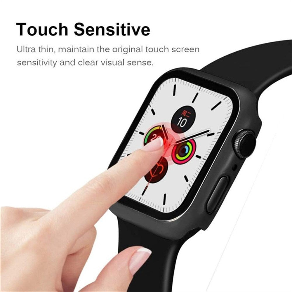 Apple Watch 11 / 10 (42mm) Hard Plast Deksel med Innebygd Skjermbeskytter - Rød