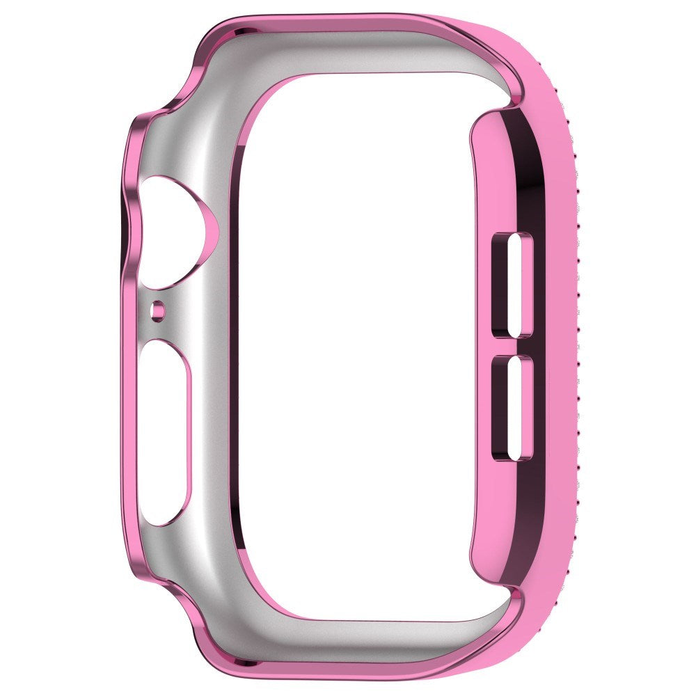 Apple Watch 11 / 10 (42mm) Hard Plastik Deksel - Pink / Rhinsten