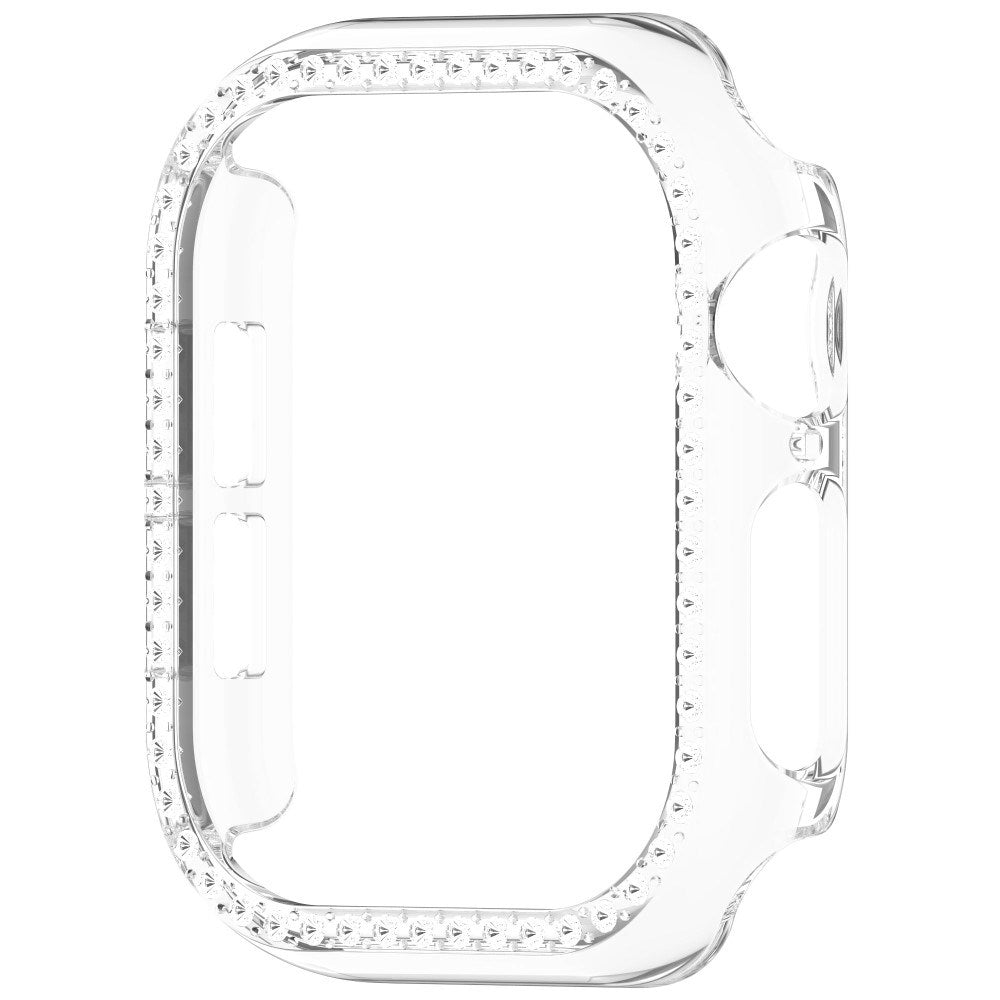 Apple Watch 11 / 10 (42mm) Hard Plast Deksel - Gjennomsiktig / Rhinsten