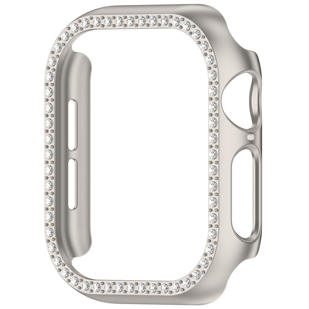 Apple Watch 11 / 10 (46mm) Hard Plast Deksel - Grå / Rhinsten