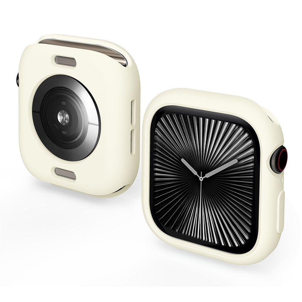 Apple Watch 11 / 10 (46mm) Fleksibelt Plast Deksel - Beige