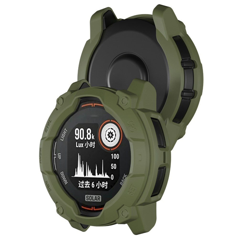 Garmin Instinct 3 Solar (50mm) Rugged Plast Deksel - Grønn