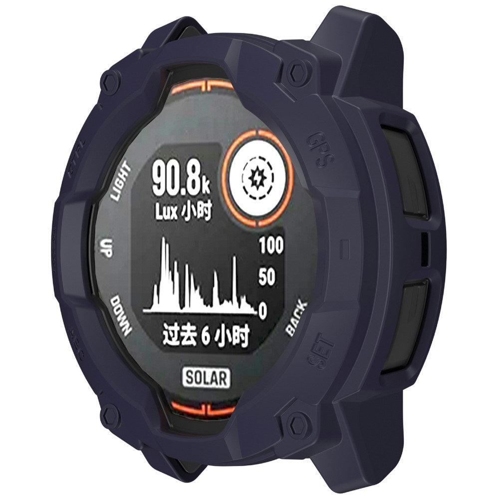 Garmin Instinct 3 Solar (50mm) Rugged Plast Deksel - Blå