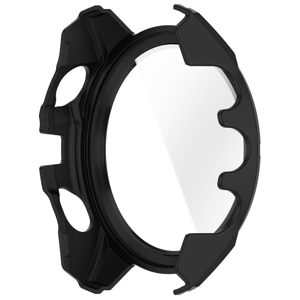 Garmin Tactix 8 AMOLED (47mm) Hardt Plast Deksel m. Beskyttelsesglass - Svart / Rød