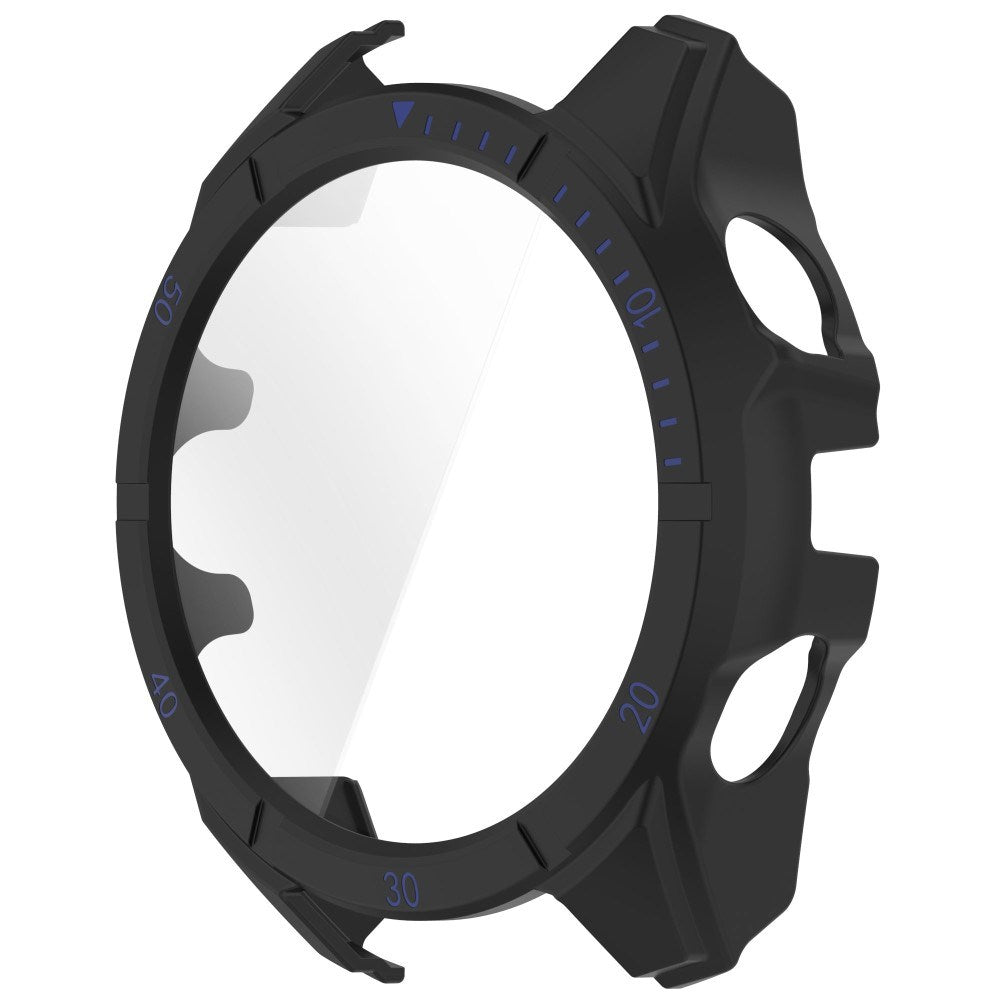 Garmin Tactix 8 AMOLED (47mm) Hardt Plast Deksel m. Beskyttelsesglass - Svart / Blå
