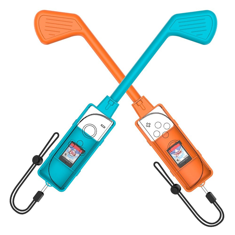 Golfkølle for Nintendo Switch 2 Kontroller - 2 stk - Blå / Oransje