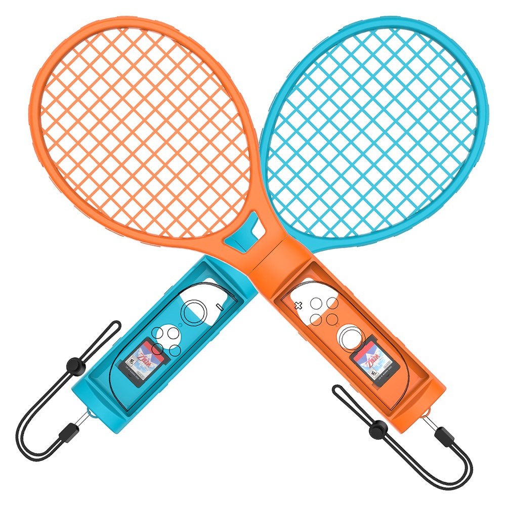 Tenniskølle for Nintendo Switch 2 Kontroller - 2 stk - Blå / Oransje