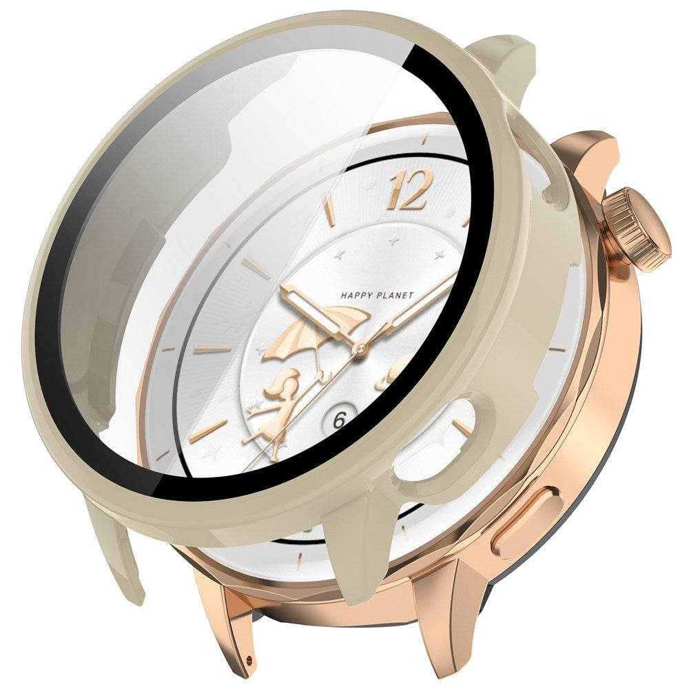 OnePlus Watch 3 (43mm) Deksel med Skjermbeskytter i Herdet Glass - Hvit