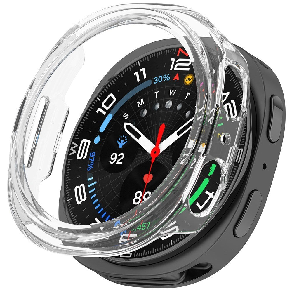 Samsung Galaxy Watch 8 (44 mm) Semi-Enclosed Hard Plast Deksel – Gjennomsikitig