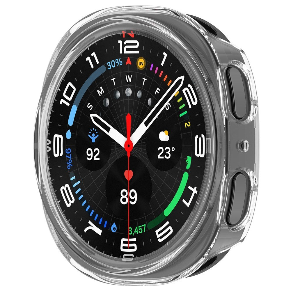 Samsung Galaxy Watch 8 (44 mm) Semi-Enclosed Hard Plast Deksel – Gjennomsikitig