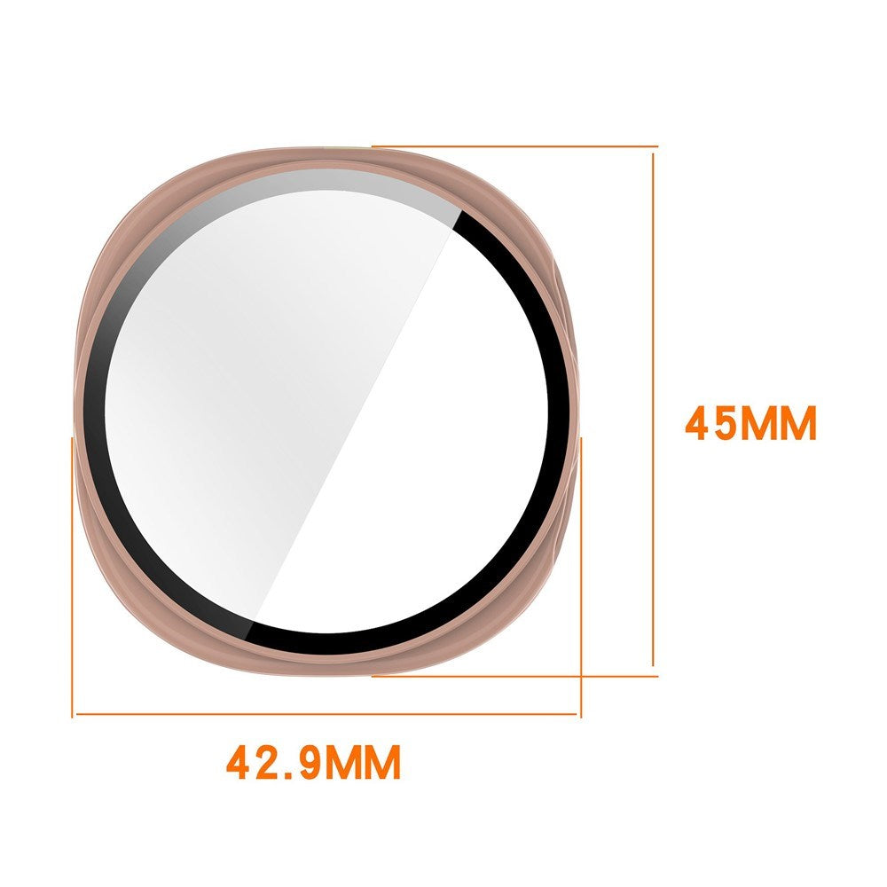 Samsung Galaxy Watch 8 (40 mm) Hard Plast Deksel med Skjermbeskytter - Gjennomsiktig