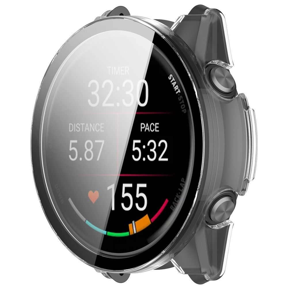 Garmin Forerunner 570 (42mm) Deksel med Skjermbeskytter i Herdet Glass - Gjennomsiktig