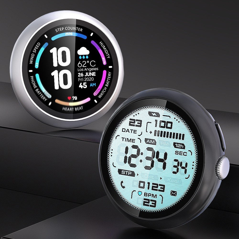 Google Pixel Watch 4 (45 mm) Hard Plast Deksel med Innebygd Skjermbeskytter – Fersken