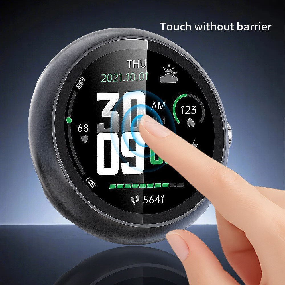 Google Pixel Watch 4 (45 mm) Hard Plast Deksel med Innebygd Skjermbeskytter – Fersken