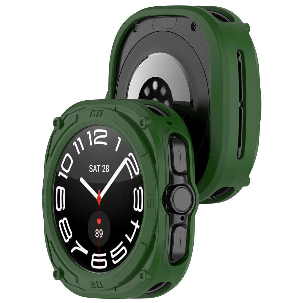 Samsung Galaxy Watch Ultra 2 (47mm) Fleksibelt Plast Armor Deksel - Grønn