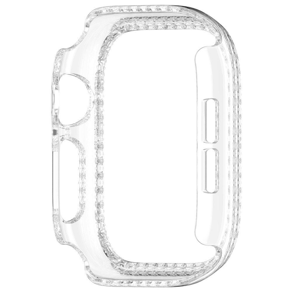 Apple Watch Series 12 (46mm) Hardt Plast Deksel - Gjennomsiktig & Rhinsten