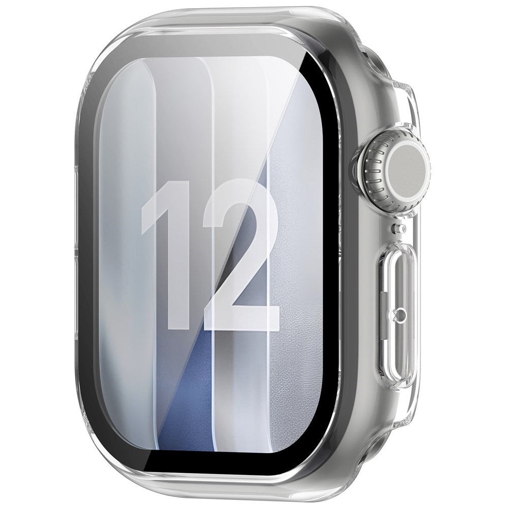 Apple Watch Series 12 (46mm) Hardt Plast Deksel med Innebygd Skjermbeskyttelsesglass - Gjennomsiktig