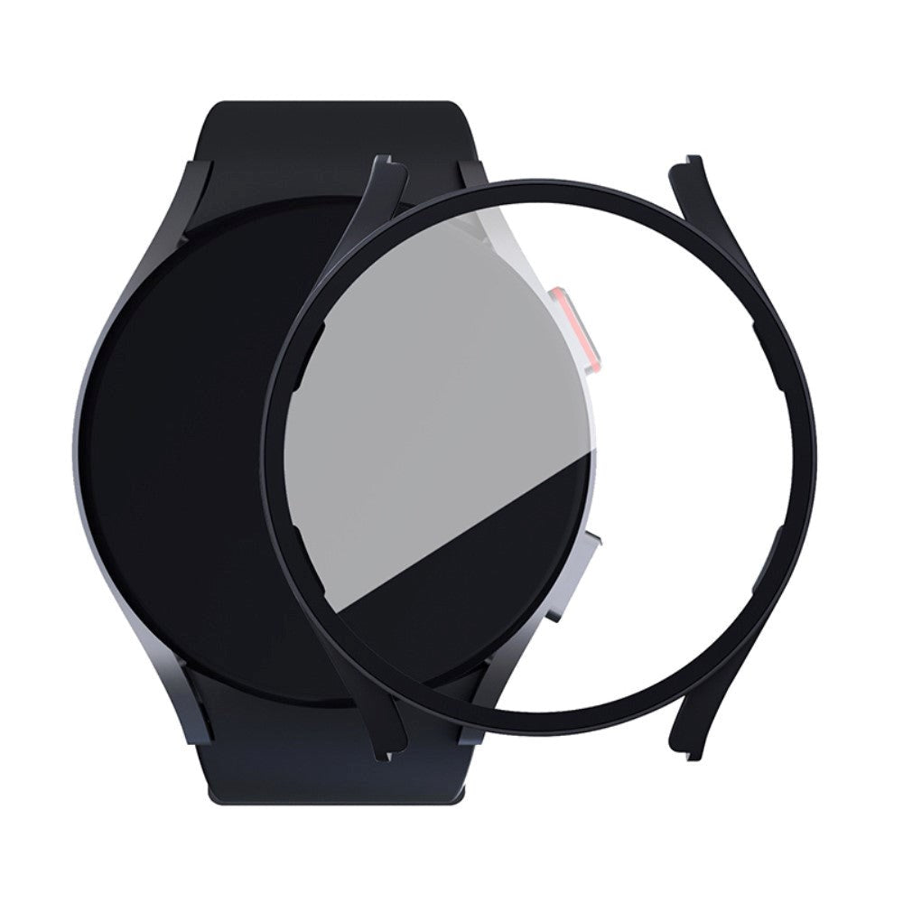 Samsung Galaxy Watch 6 / 5 / 4 / FE (40 mm) Deksel i Hardplast med Innebygd Skjermbeskyttelse - Svart