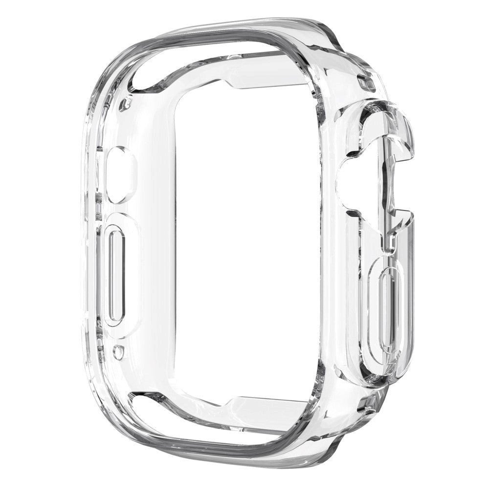 Apple Watch Ultra 3/2/1 (49mm) Fleksibelt TPU Plast Deksel med Forsterkning rundt Knappene – Gjennomsiktig