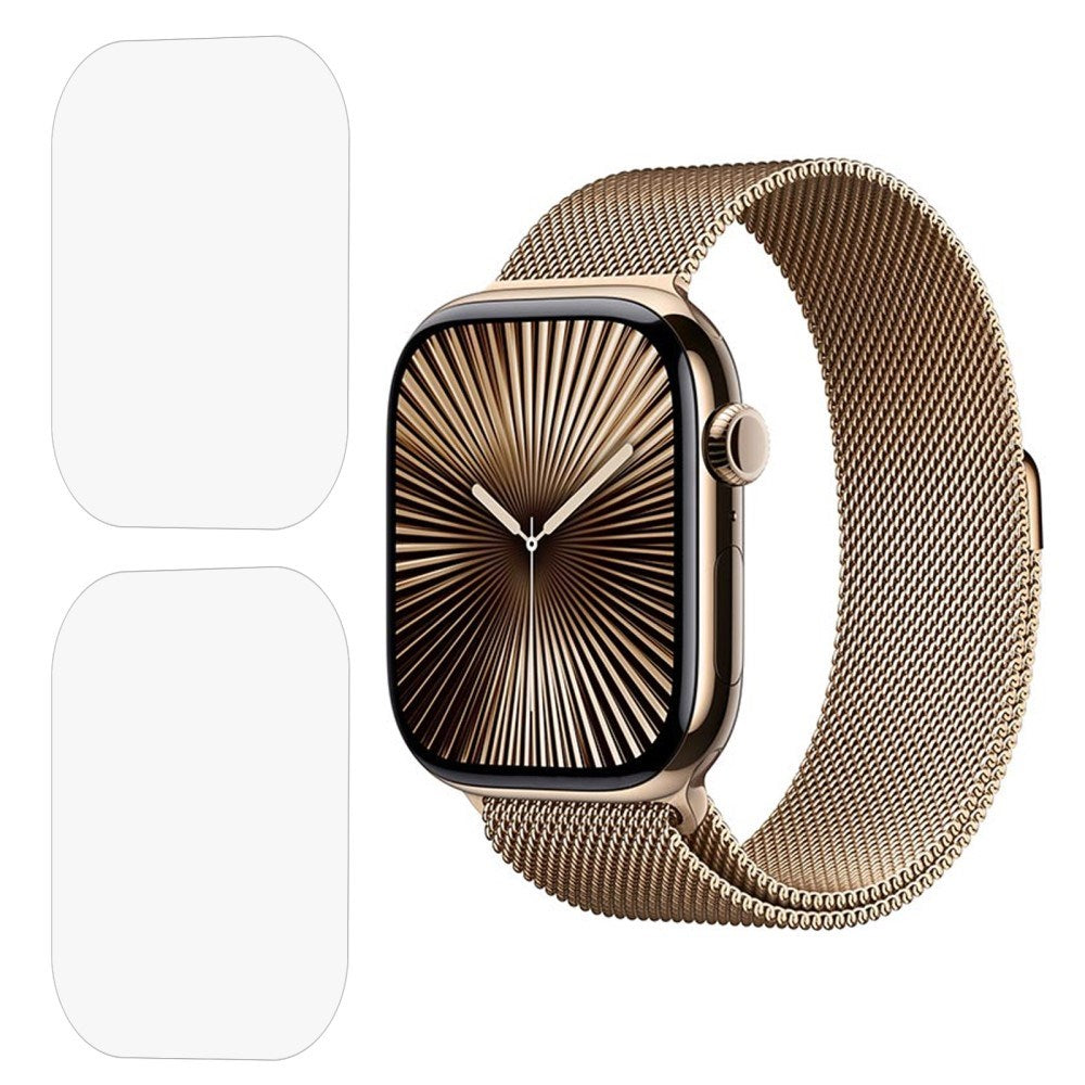 Apple Watch 11 / 10 (46mm) Skjermbeskyttelsesfilm - 2 Stk. - Gjennomsiktig