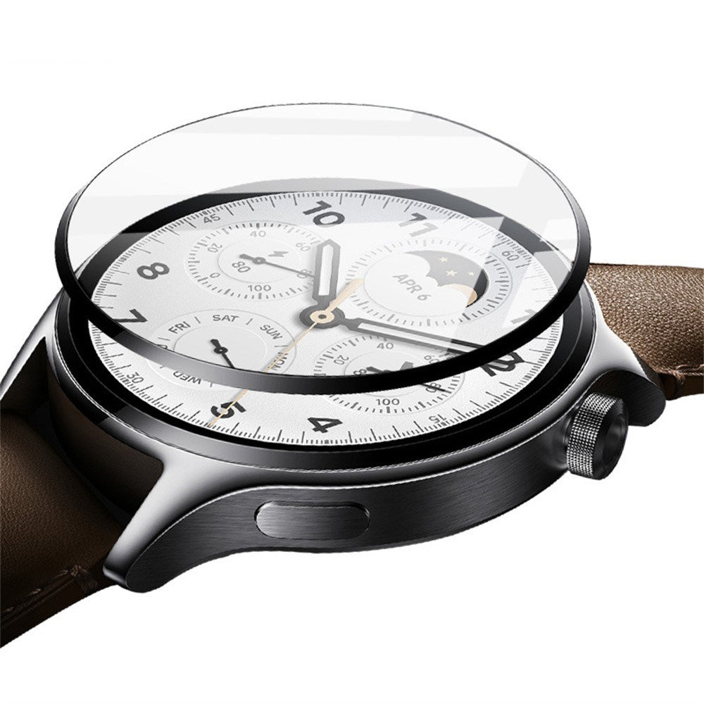 Garmin Vivoactive 6 Skjermbeskytter - Gjennomsiktig / Svart Kant