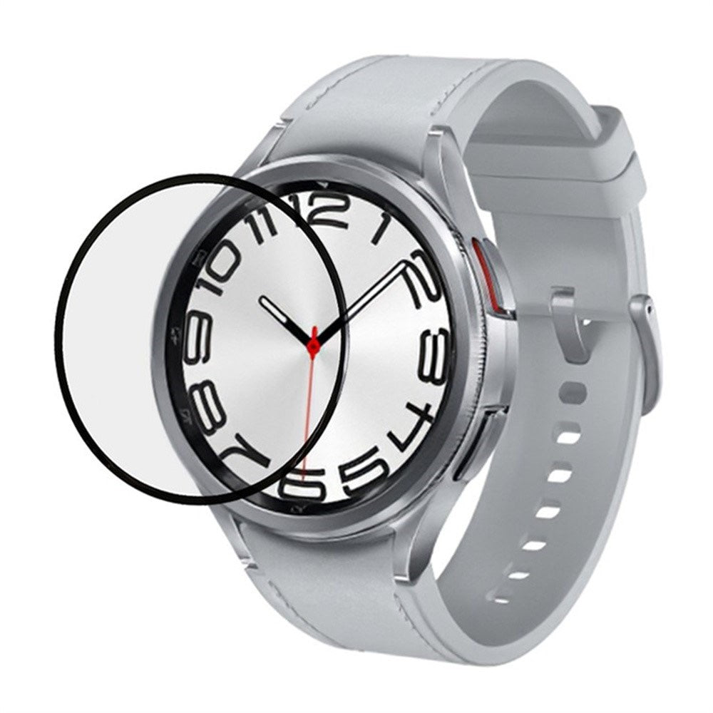 Samsung Galaxy Watch 8 Classic (46mm) Plastskjermbeskytter - Gjennomsiktig / Svart Kant