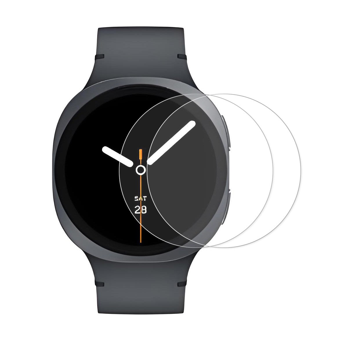 Samsung Galaxy Watch 8 (40mm) Skjermbeskytter i Herdet Glass - 2 Stk. - Gjennomsiktig