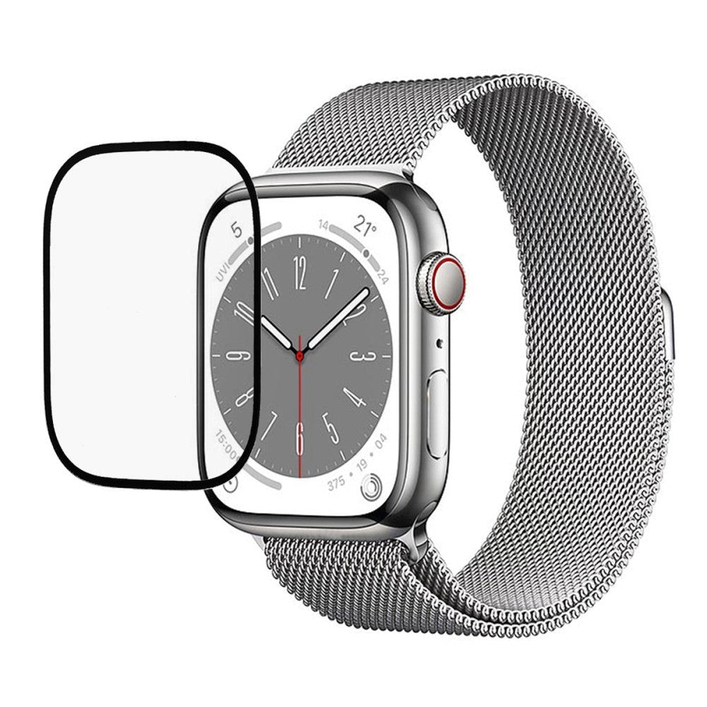 Apple Watch SE/6/5/4 (40mm) Herdet glass - Skjermbeskytter - Gjennomsiktig / Svart Kant