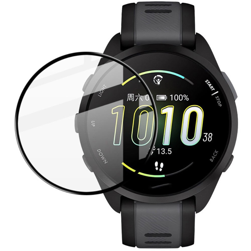Garmin Forerunner 165 IMAK Plast Beskyttelsesfilm - Svart Kant