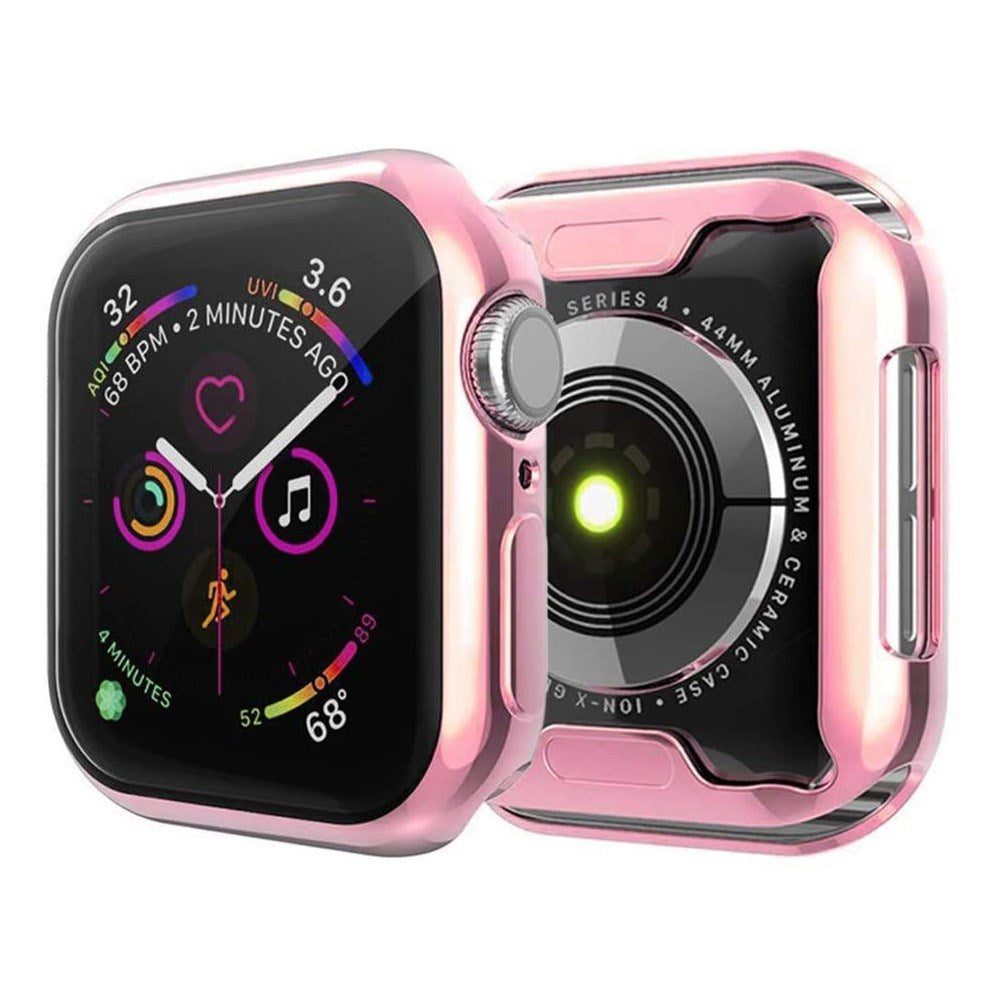 Apple Watch Ultra 3 / 2 / 1 (49mm) Fleksibelt Plast Deksel m. Skjermbeskyttelse - Rosa