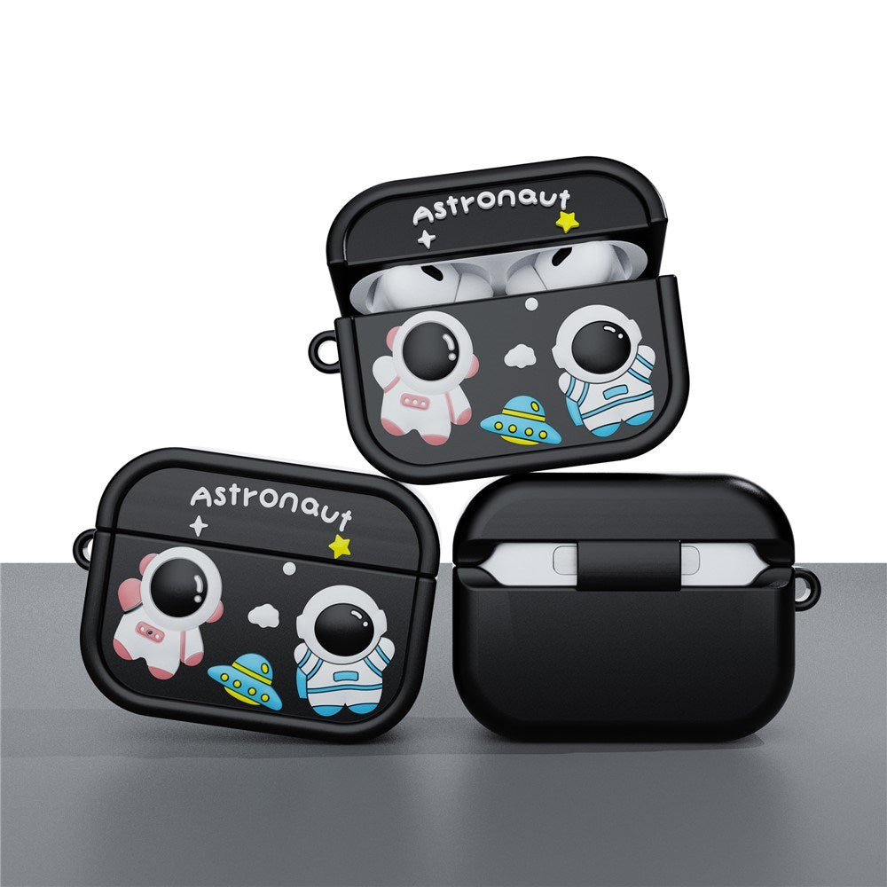 Apple AirPods Pro (2. Gen.) Silikon Deksel m. Astronaut Design - Grå