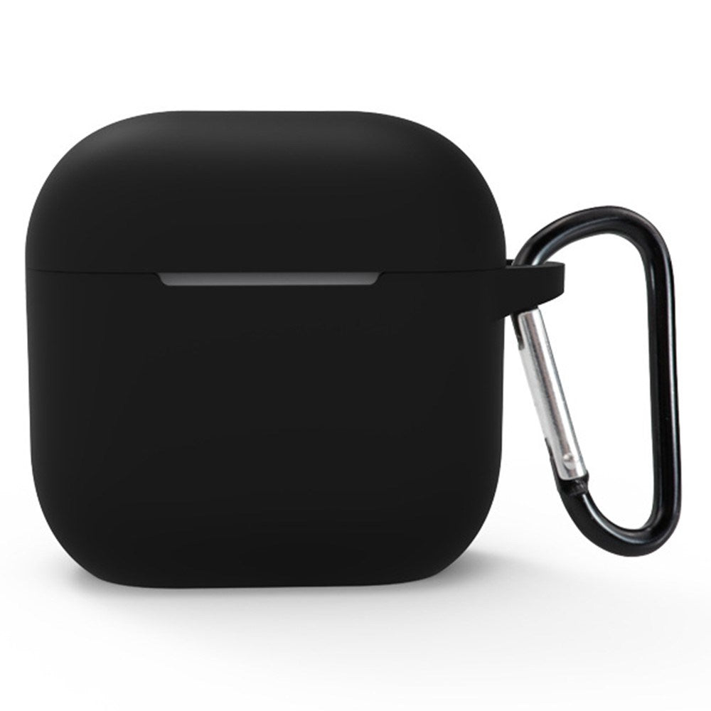 Apple AirPods (4. Gen.) Silikondeksel med Karabinkrok - Svart