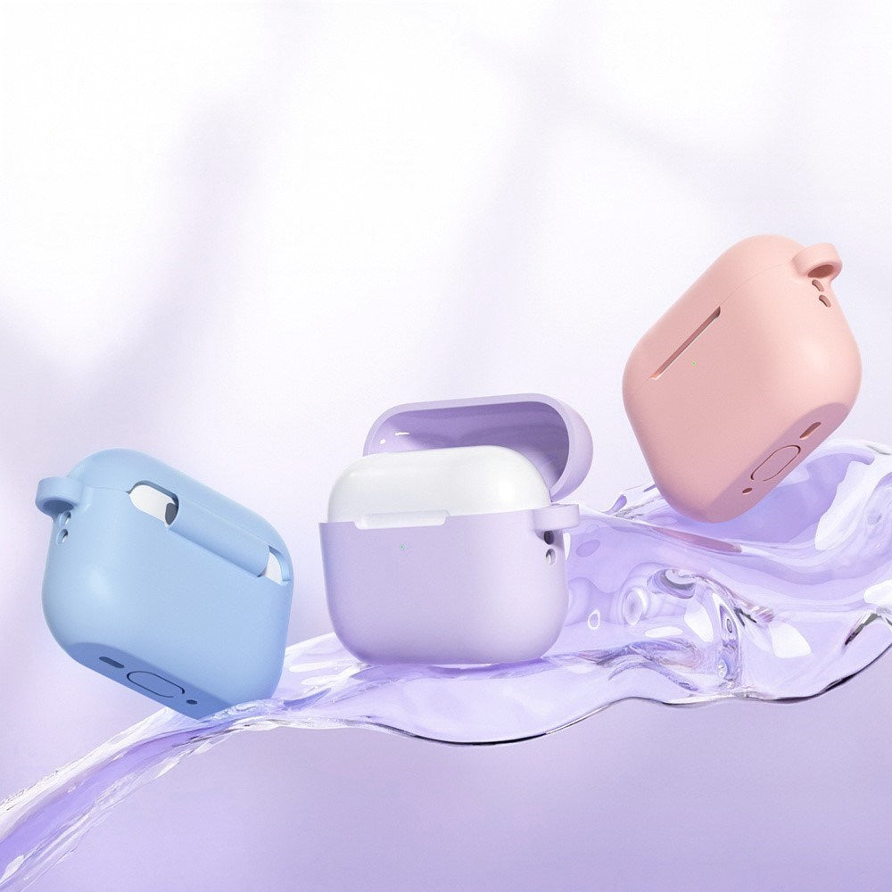 Apple AirPods Pro (3. gen.) Silikon Deksel med Karabinkrok – Gul