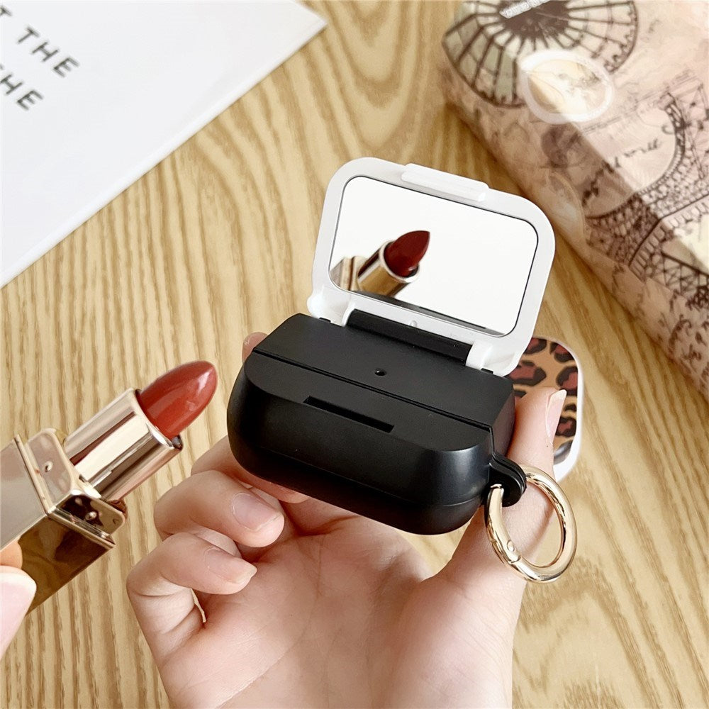 Apple AirPods Pro (3. gen.) Mønstret Plast Deksel m. Speil - Leopard / Svart