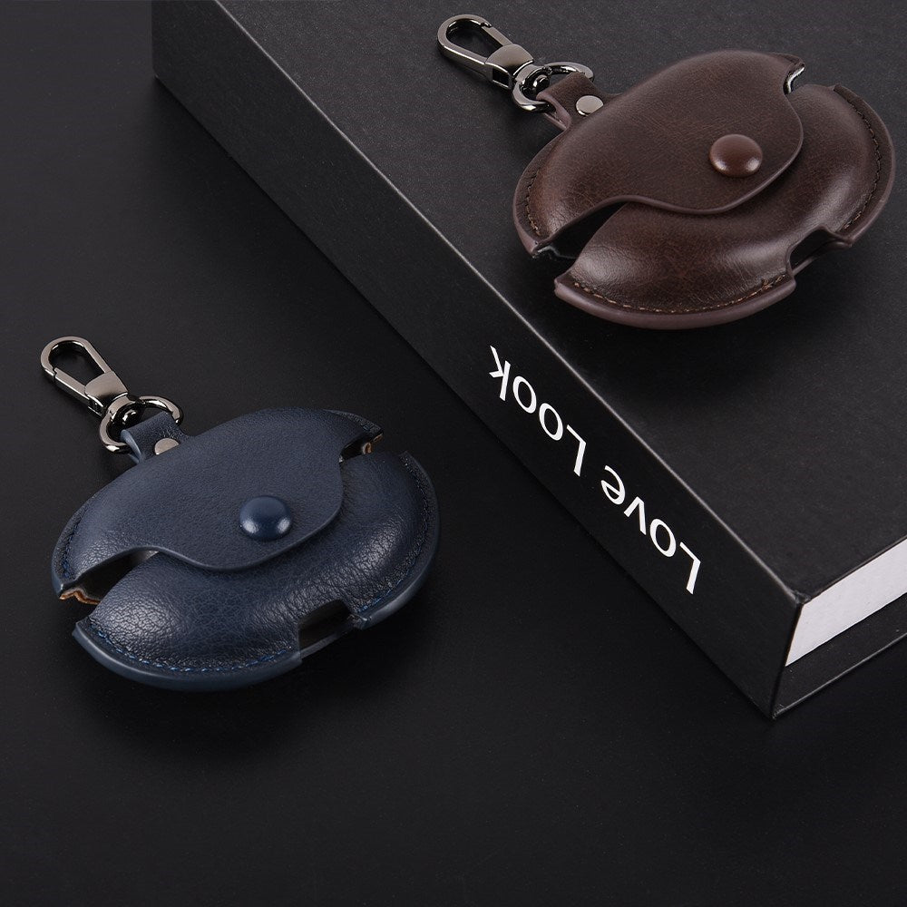 Huawei FreeBuds Pro 5 / 4 / 3 Kunstskinn Deksel - Mørk Brun