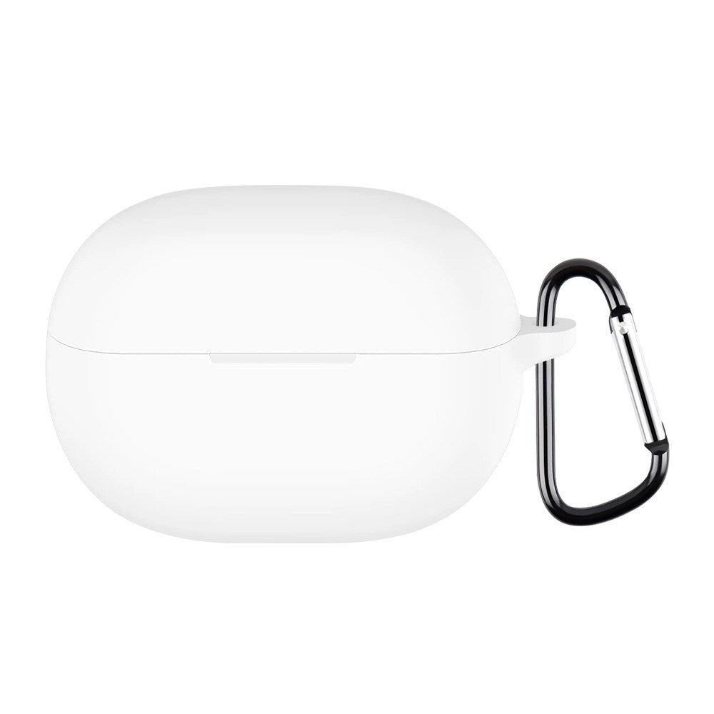 Huawei FreeBuds Pro 5 Silikondeksel med Karabinkrok - Hvit