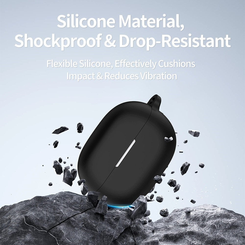 Huawei FreeBuds Pro 5 Silikondeksel med Karabinkrok - Rød