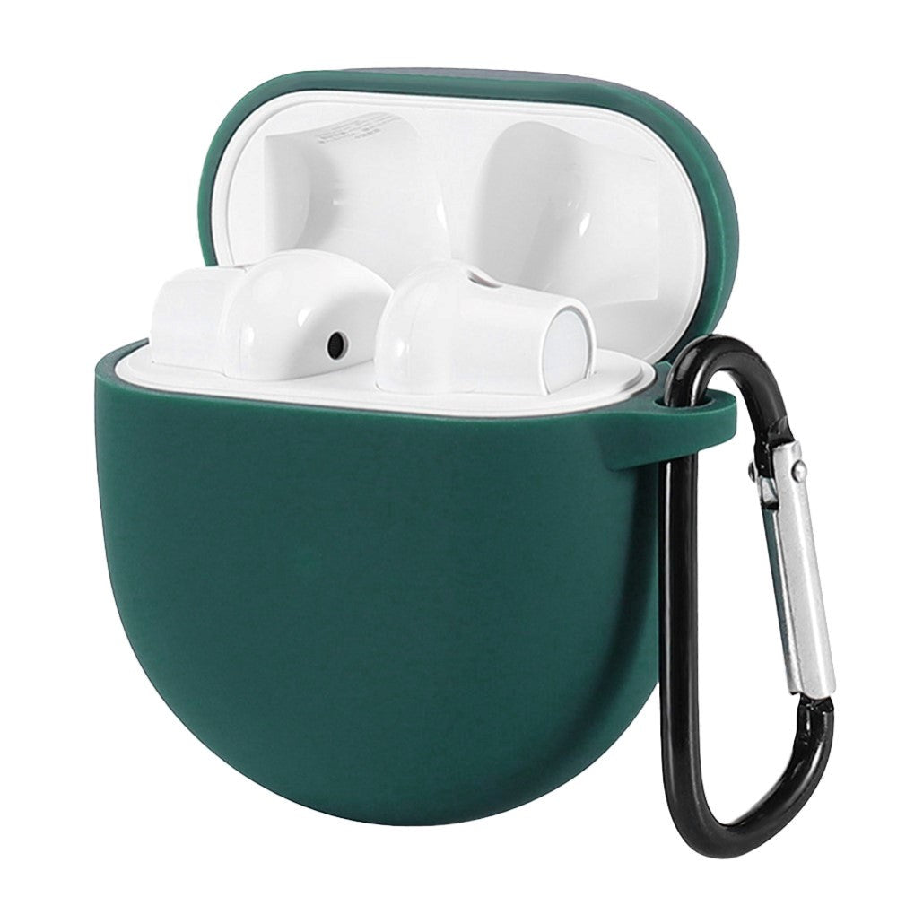 OnePlus Buds Silikon Case med Karabinkrok - Grønn