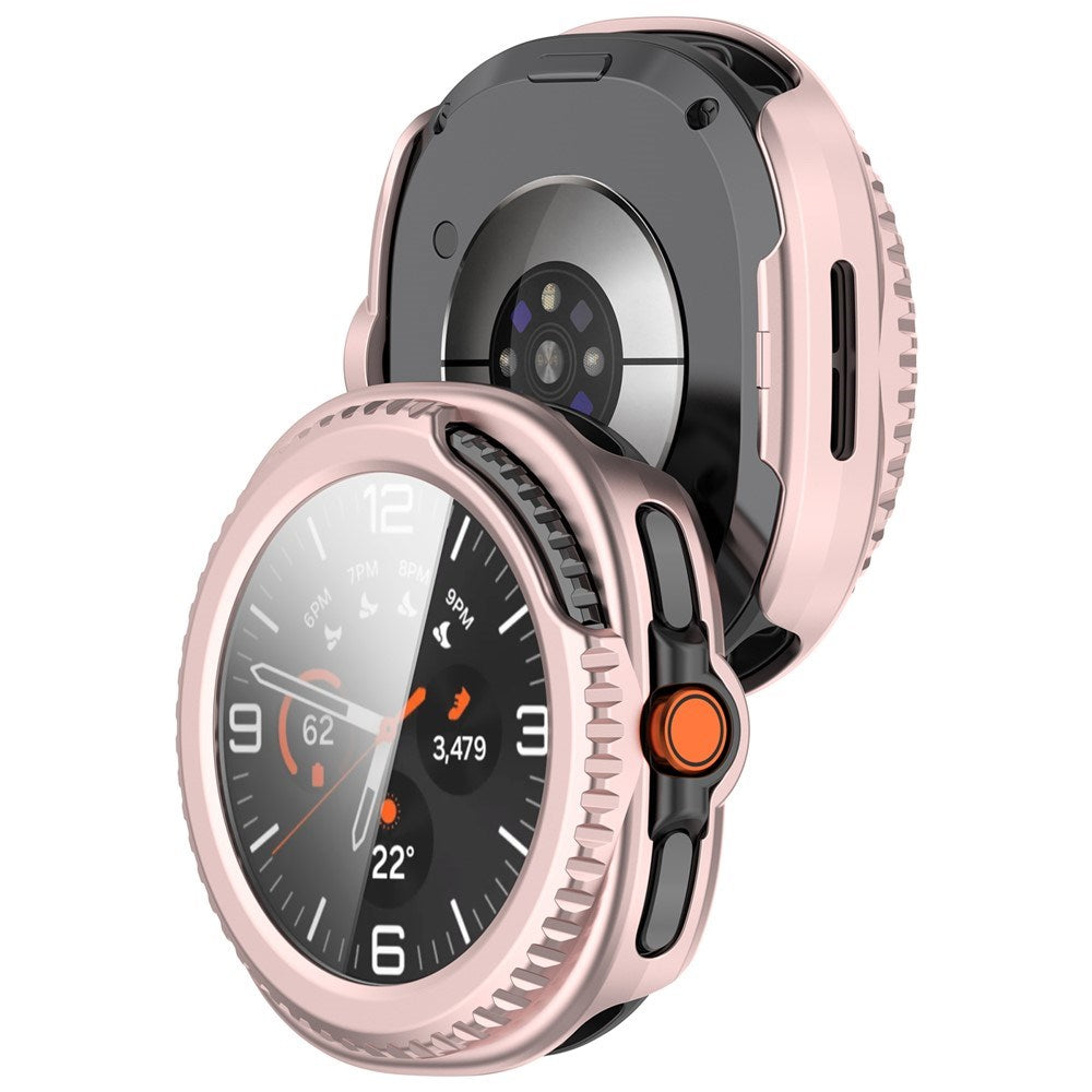 Samsung Galaxy Watch 8 Classic (46 mm) Hard Plast Deksel med Innebygd Skjermbeskytter - Rosa