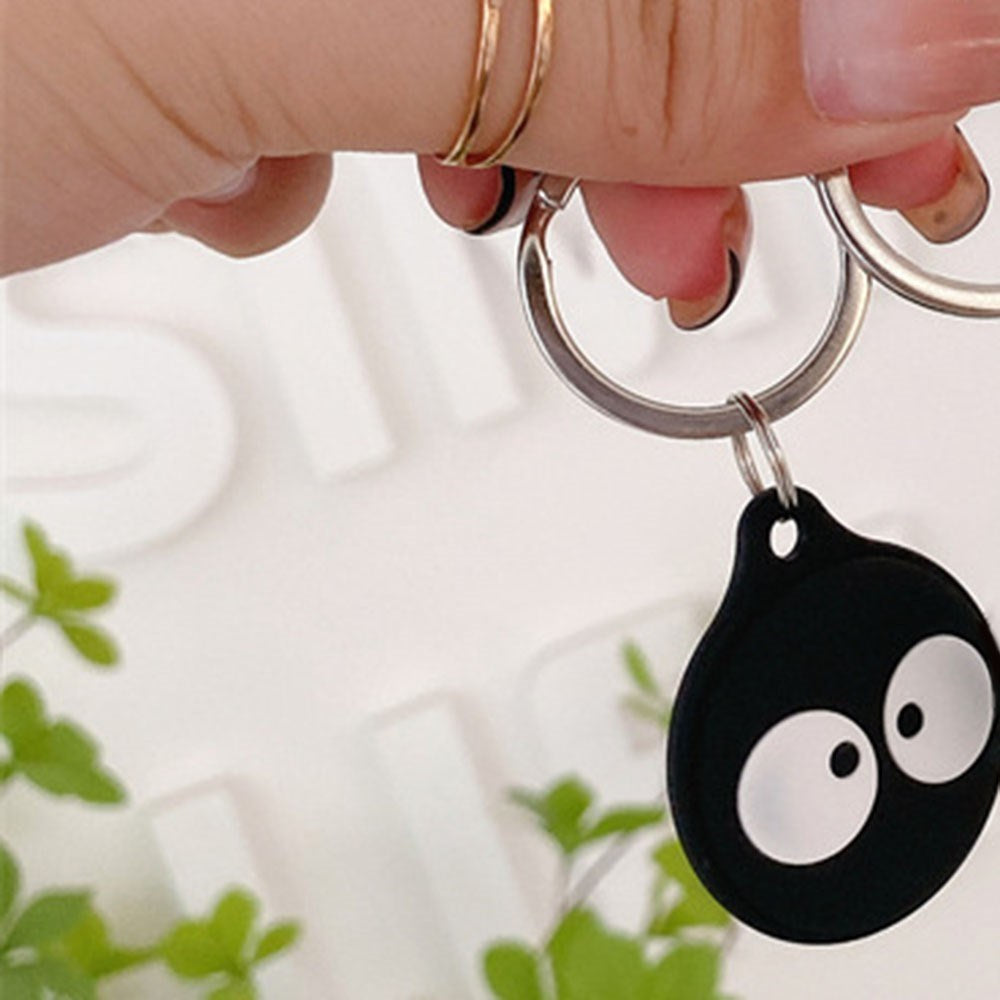 Apple AirTag Silikon Deksel - Nøkkelring med Morsomt Design - Øyne