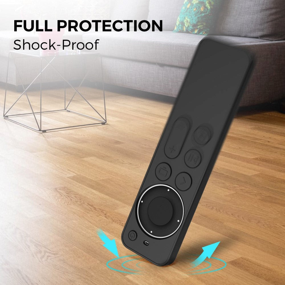 Apple Siri Remote Silikondeksel (2. og 3. Generasjon) - Svart