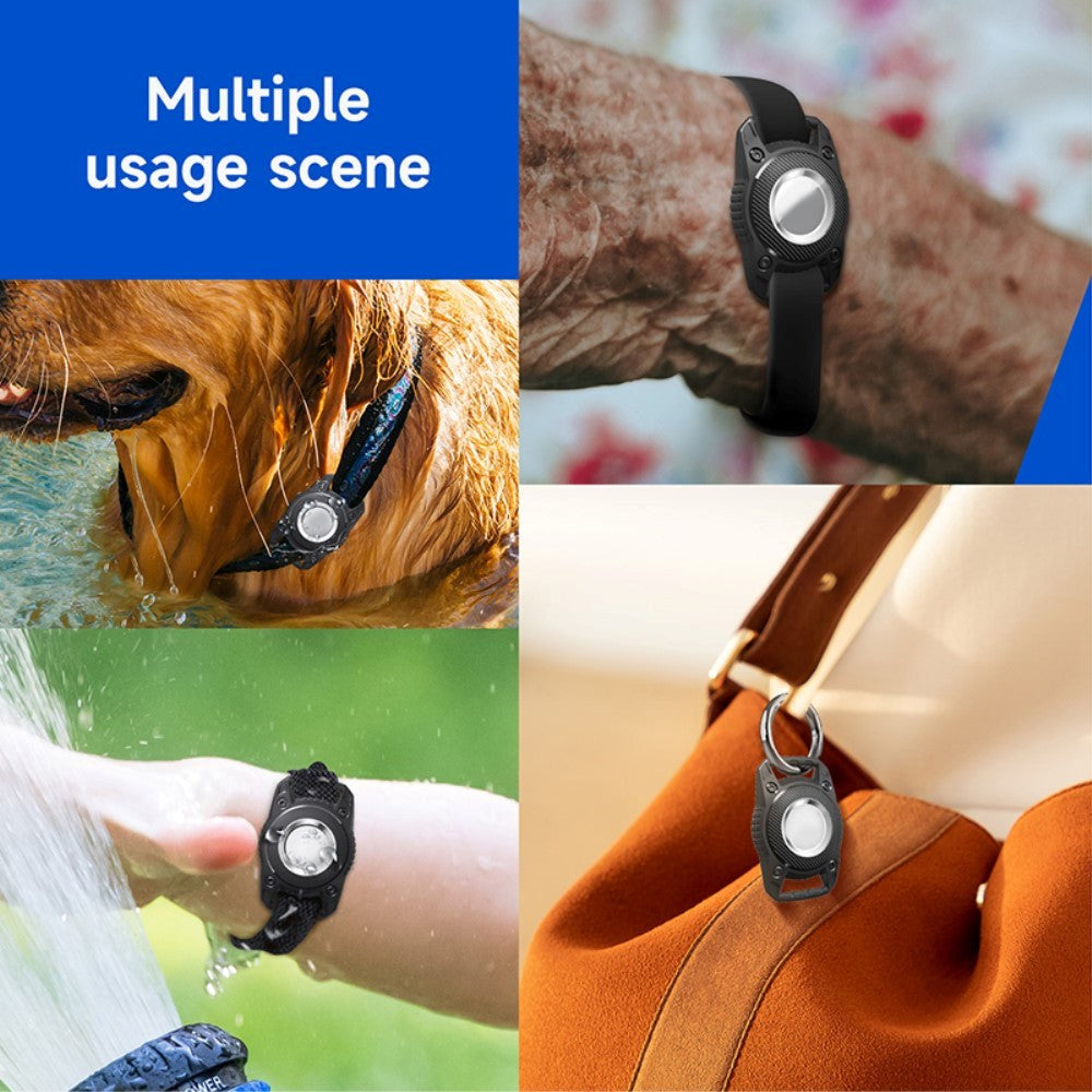 AirTag Vanntett Fleksibelt Plast Deksel - Svart