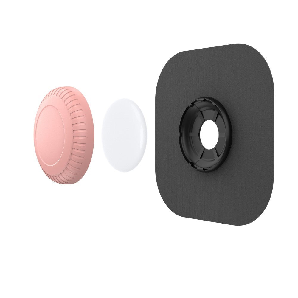 Stick-On Silikon Deksel for AirTag - Rosa