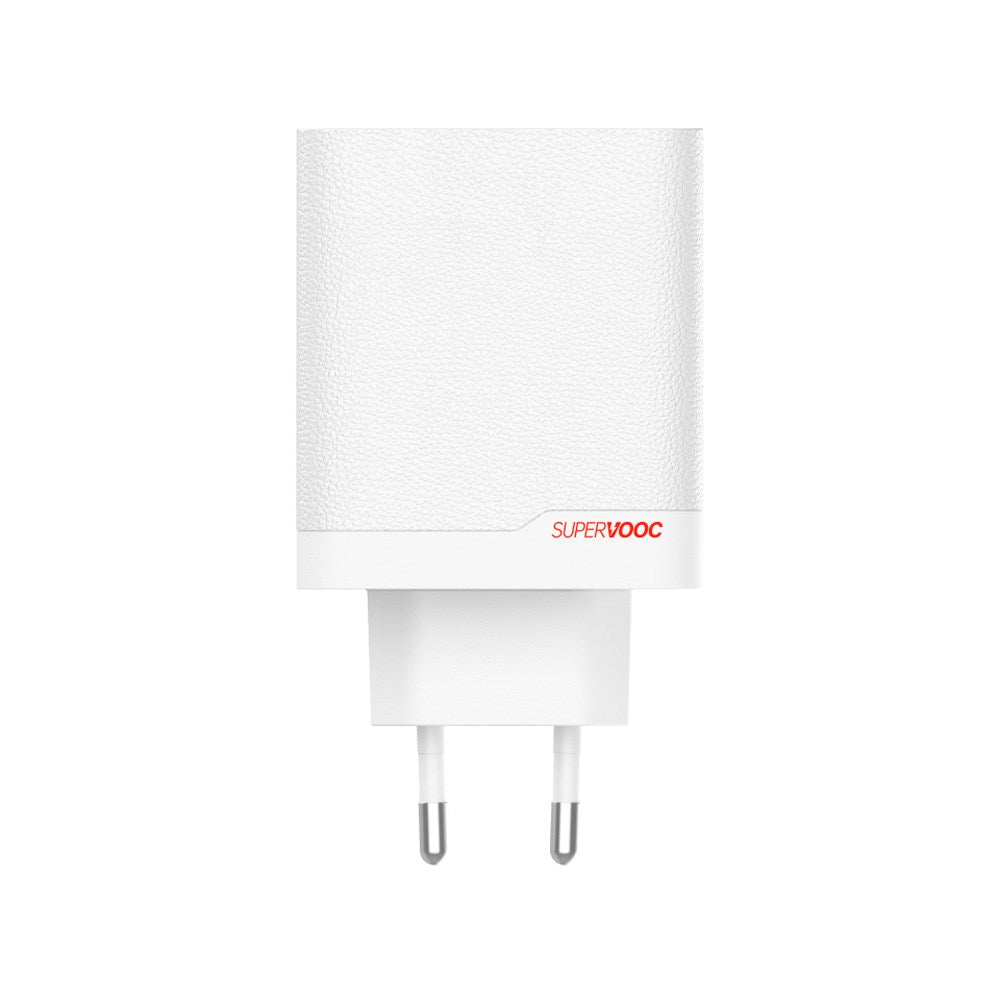 OnePlus Vegglader m. USB-C til USB-C Kabel - 120W USB-C / USB-A - Hvit