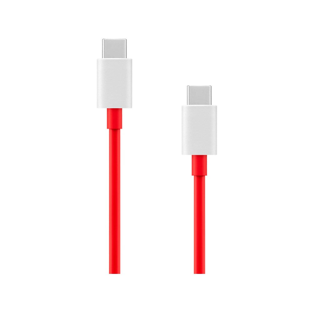 OnePlus Vegglader m. USB-C til USB-C Kabel - 120W USB-C / USB-A - Hvit