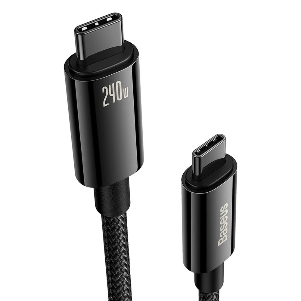Baseus 240W USB-C til USB-C Kabel 480 Mb/s - 2 m - Svart