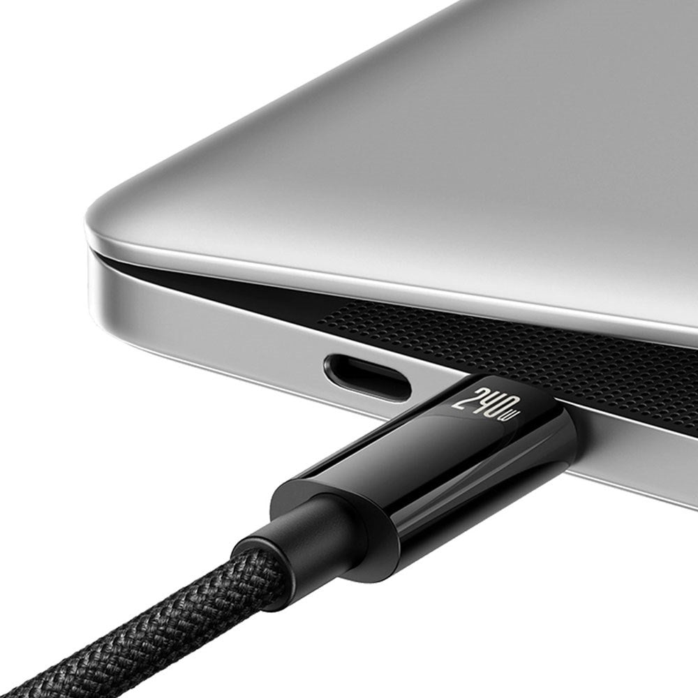 Baseus 240W USB-C til USB-C Kabel 480 Mb/s - 2 m - Svart