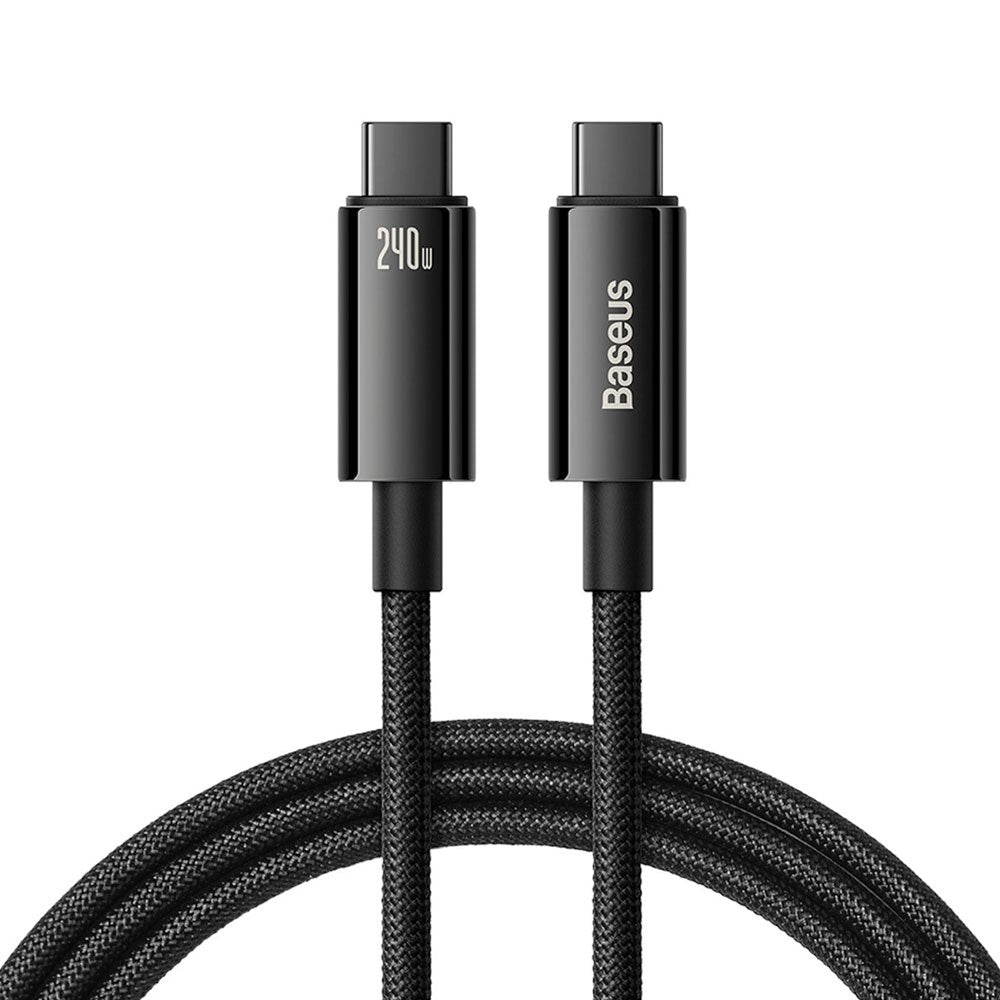 Baseus 240W USB-C til USB-C Kabel 480 Mb/s - 2 m - Svart