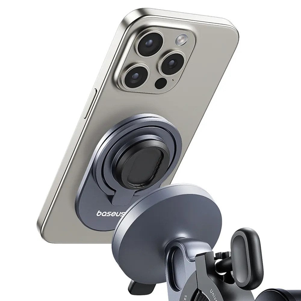 Baseus 2-i-1 PrimeTrip Sykkelstyre Telefonholder & Stativ - Grå
