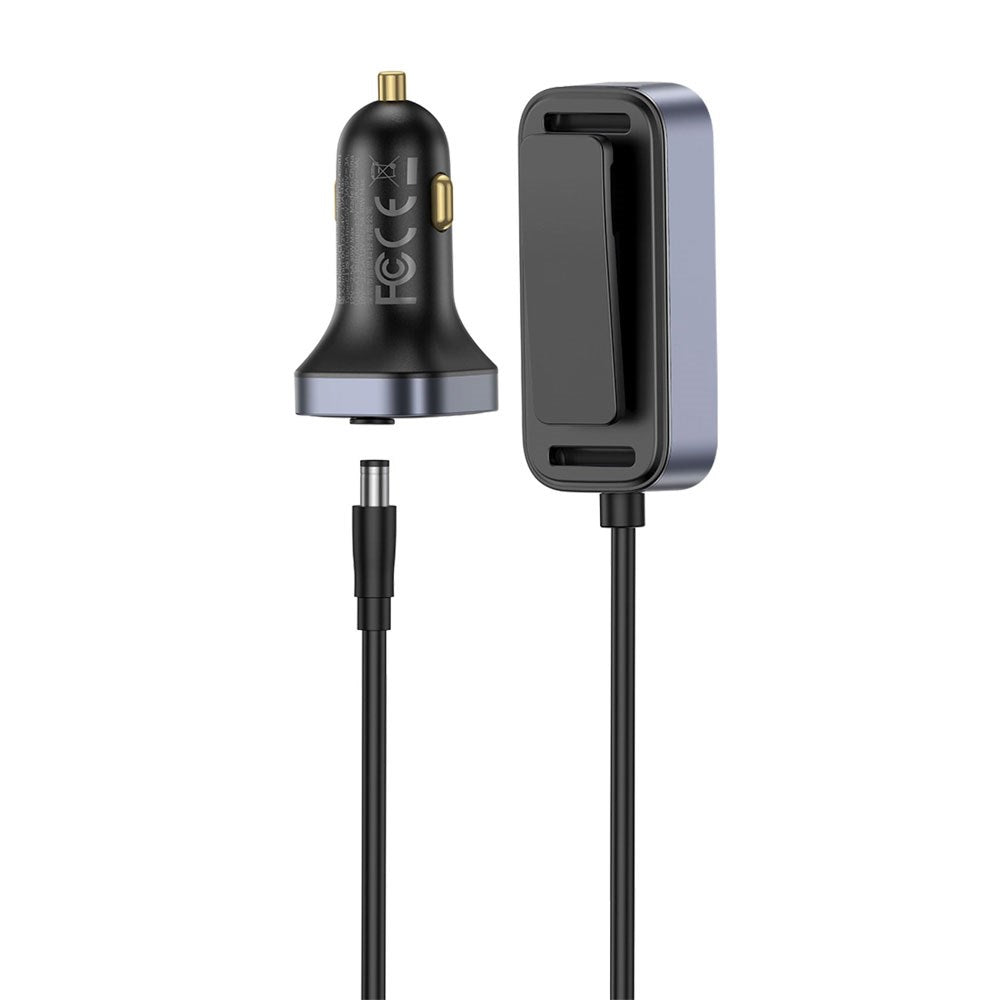 Baseus Multifunksjonell Billader 110W med 3 x USB-A & 3 x USB-C - 1,5m - Svart
